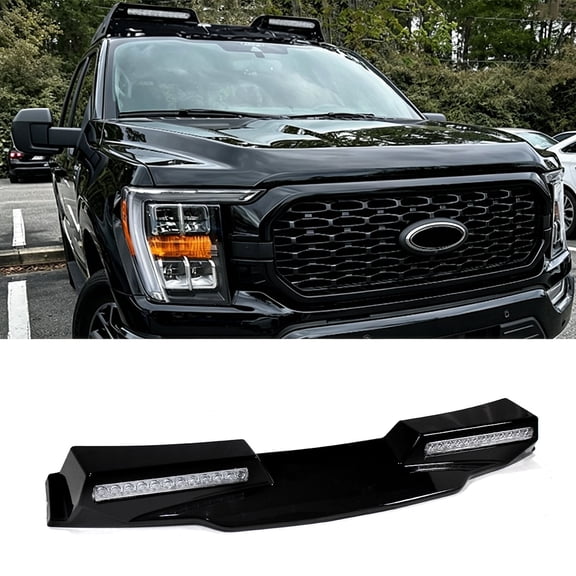 MAGICKIT For Ford F150 F-150 2021-2023 Lamp Roof Top Light Bar with LED DRL Black