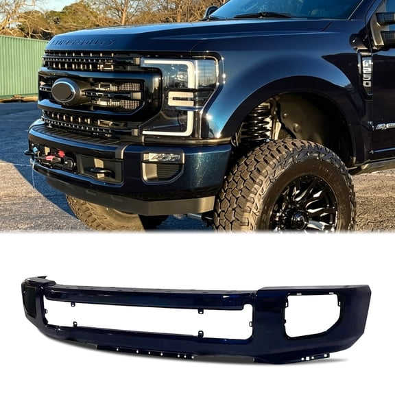 MAGICKIT Front Bumper Bar Antimatter Blue For Ford F250 F350 Super Duty 2020-2022