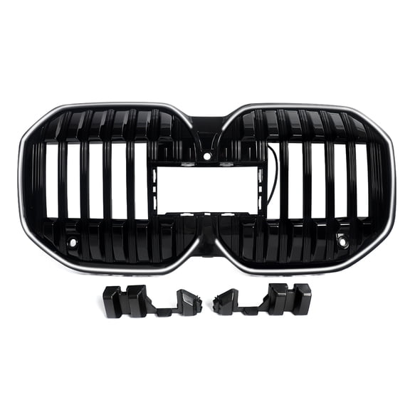 MAGICKIT LED Front Bumper Grille fits BMW 7 Series G70 2023-2026 750e Gloss Black