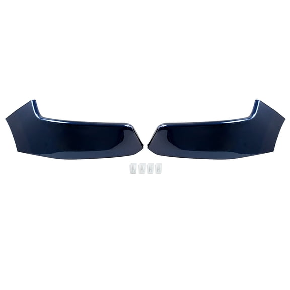 MAGICKIT Pair For 2019-2024 Dodge Ram 1500 Front Bumper End Cover Patriot Blue Pearl
