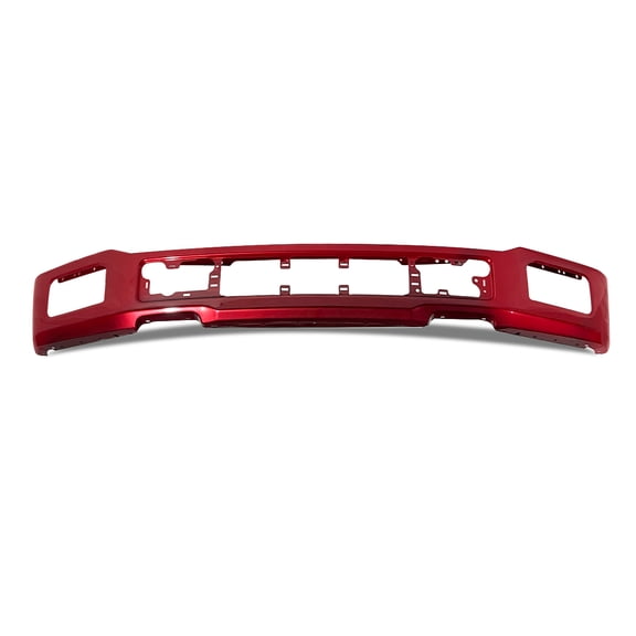 MAGICKIT Rapid Red Front Bumper Face Bar W/ Fog Light Hole For 2018-2020 Ford F-150 F150 Lariat XL
