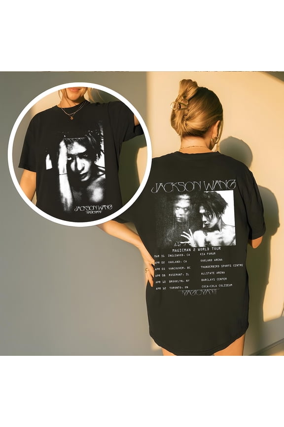 MAGICMAN 2 World Tour T-Shirt, Jackson Concert Wang Shirt, Kpop Fan Tee, Magicman 2 Tour Merch, GOT7 Jackson Shirt, Kpop Gift for Women Multi