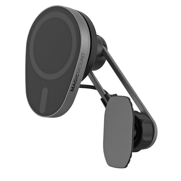 Scosche MagicMount Qi2 Elite Charge 3-in-1 15W Wireless Car Mount Kit MagSafe Compatible MEQMSRM-AP2