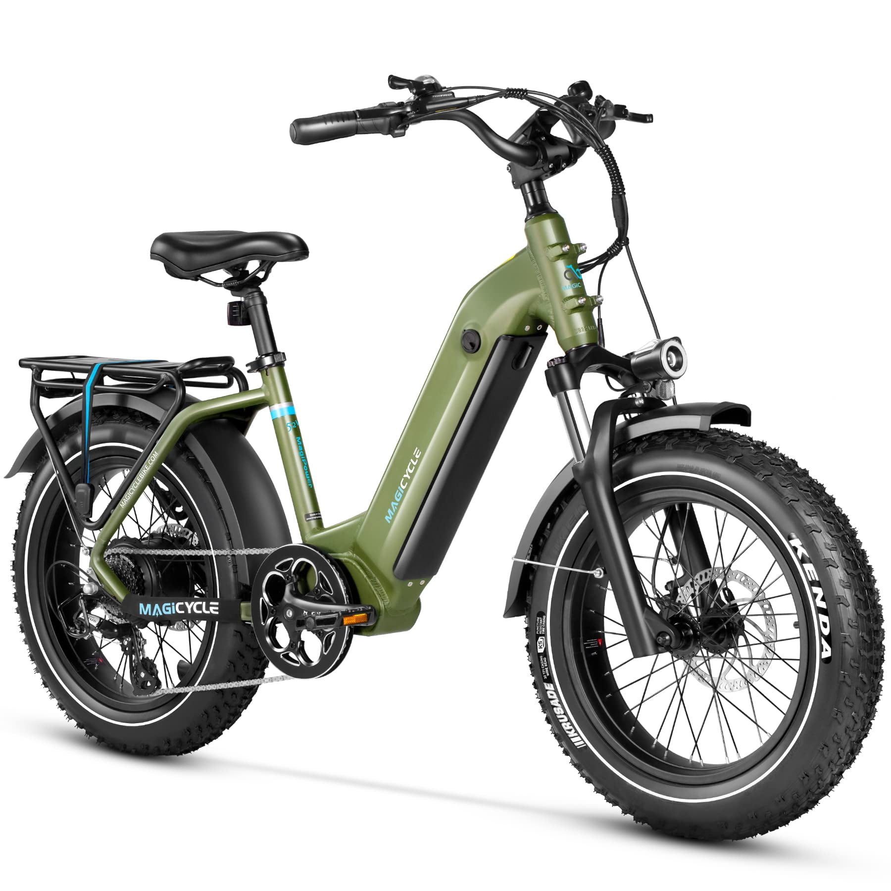 "MAGICYCLE Ocelot Pro Electric Bicycle, 750W Motor, 20"" Fat Tire, 7