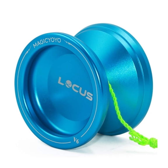 MAGICYOYO Locus V6 Yo-Yo - Aluminum Responsive YoYo - Great for Beginners (Blue)