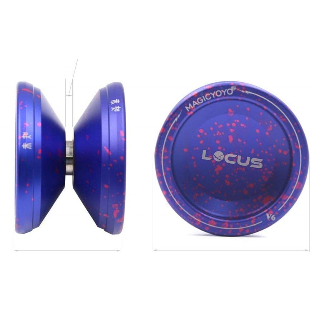 MAGICYOYO Locus V6 Yo-Yo - Aluminum Responsive YoYo - Great for Beginners (Purple Pink)