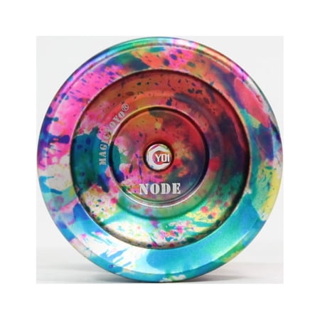 MAGICYOYO Y01 Node Yo-Yo - High Grade 6061 Aluminum - (Silver Yellow Pink Acid Wash)