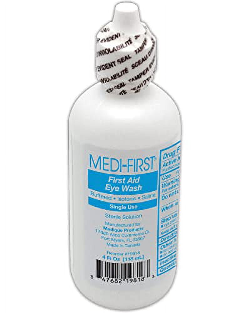 MAGID MediFirst Eye Irrigation Solution 4 Ounce Plastic Bottle