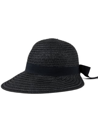 帽子 solov 2WAY RIBBON BUCKET HAT BLACK 帽子 solov 2WAY RIBBON BUCKET HAT BLACK ADULT CS REVERSIBLE