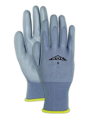MAGID ROC Work Gloves – Polyurethane Palm Coated, 24 Pairs, ANSI Level 4 Abrasion Resistant