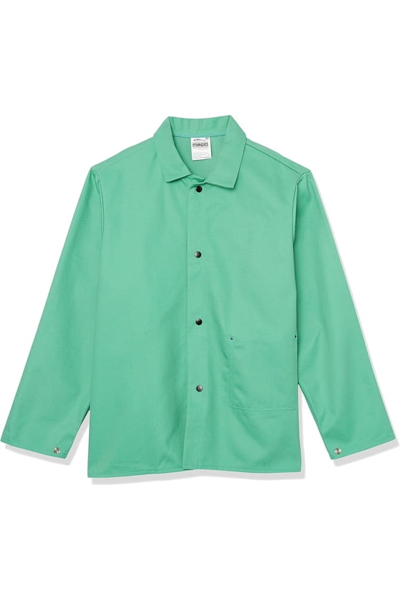 SparkGuard PVC-Free Flame-Resistant Cotton Jacket, 30 Long, Green, Size XL X-Large 1 Unit