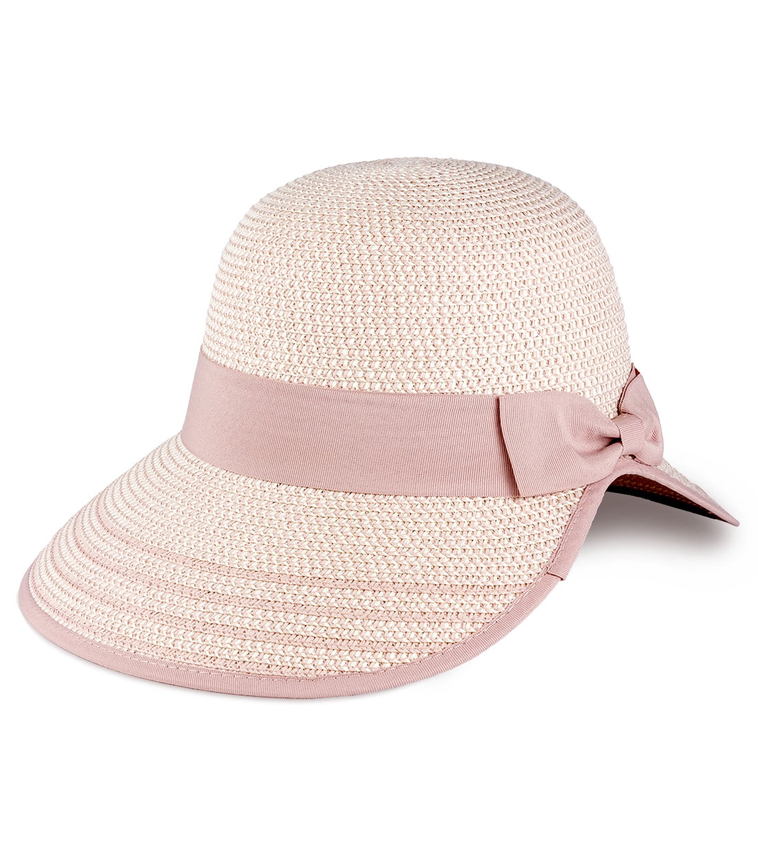 Magid Hats Shapeable Brim Summer Hat Black and White Wide Brim Summer Hat - Adrianne Vittadini  main image 2