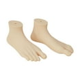 thumbnail image 1 of MAGIDEAL 2 Pieces Mannequin Foot Display Model Lifelike Home Foot Forms Sandal Photography Props Showcase Malls Stockings Manikin Feet Skin, 1 of 8