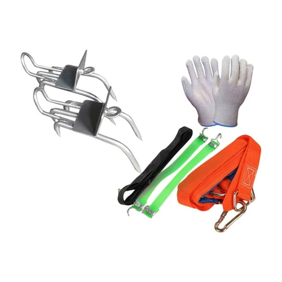 MAGIDEAL 2Pcs Tree Climbing Spikes for Tree Work with Safe Belt Gifts Stainless Steel