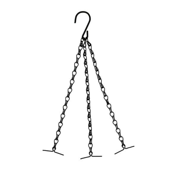 MAGIDEAL 3 s Flower Pot Chain Bird Cage Hanger Hanging Chains with Hooks Plant Hanger Black B