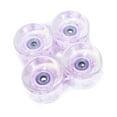 thumbnail image 1 of MAGIDEAL 4 Pieces Skateboard Wheels Longboard Wheels Transparent PU Luminous Smooth Parts Violet, 1 of 8