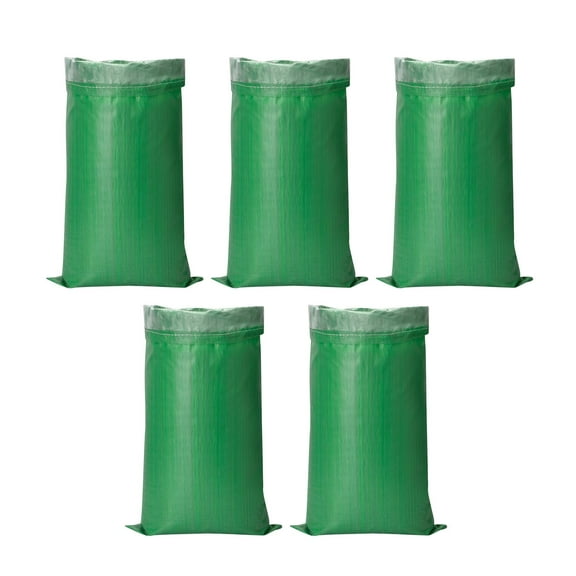 MAGIDEAL 5Pcs Lawn Garden Bags Waterproof Heavy Duty Professional Yard Waste Bags 40x60cm
