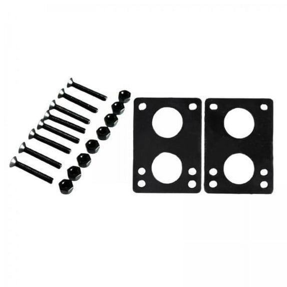 MAGIDEAL 5x 2x Skateboard Shock Pads Trucks Decks Cruiser Wheel Accessory Tools Black