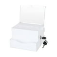 thumbnail image 1 of MAGIDEAL Acrylic Donation Business Container Case Fundraising Ballot Box white, 1 of 8