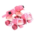 thumbnail image 1 of MAGIDEAL Adjustable Roller Skates for Kids Double Row Lightweight Comfortable Rollerskate Pink, 1 of 8