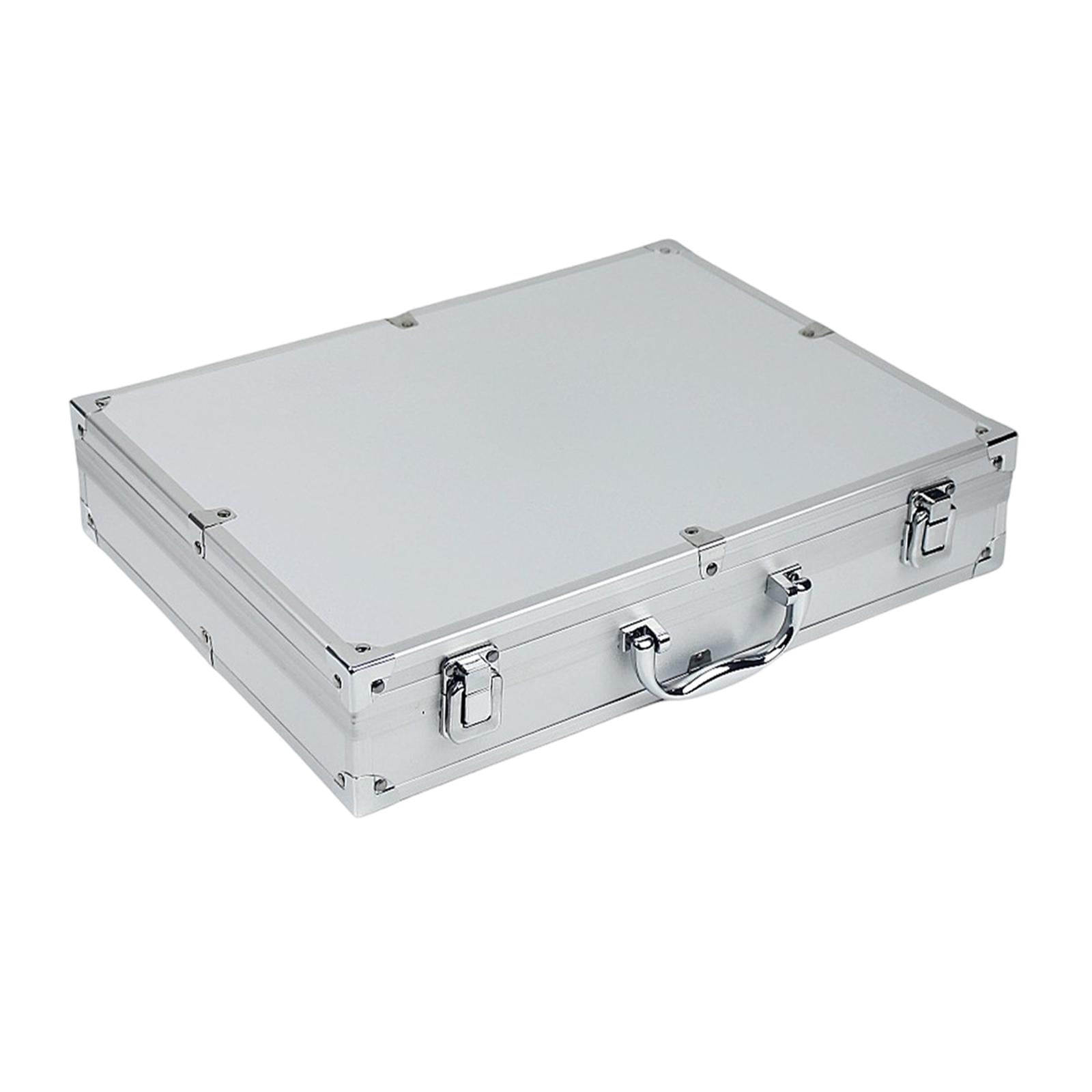 MAGIDEAL Aluminum Alloy Tool Box Carry Case Briefcase with Handle Multipurpose Sturdy Organizer Carrying Suitcase for Warehouse Travel