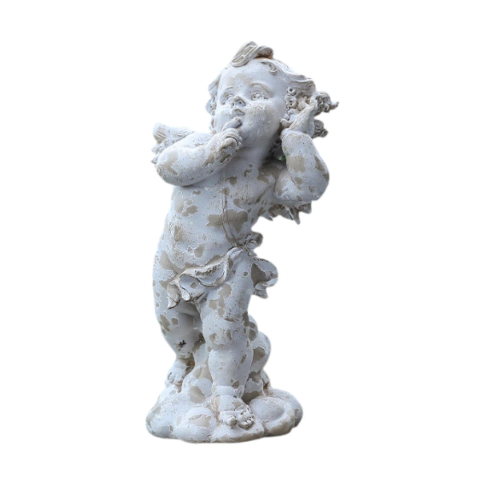 MAGIDEAL Angel Garden Statue Sculpture European Vintage Outdoor Statue for Poolside B