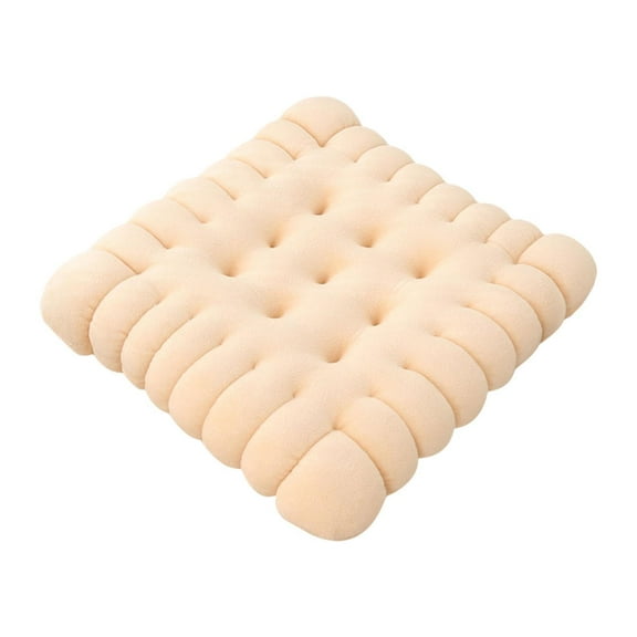 MAGIDEAL Biscuit Shape Cushion Biscuit Pillow Simple Modern Floor Cushion Chair Beige