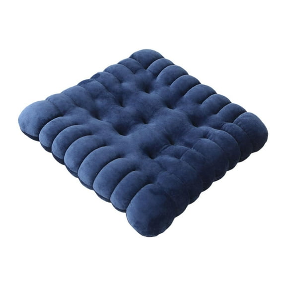 MAGIDEAL Biscuit Shape Cushion Biscuit Pillow Simple Modern Floor Cushion Chair Blue