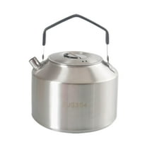 MAGIDEAL Camping Kettle Compact with Handle Coffee Tea Pot for Hiking Picnic Climbing Black and 1.5L