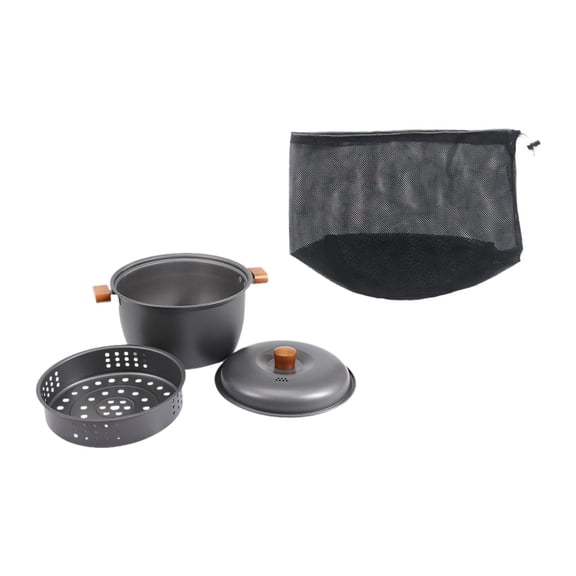 MAGIDEAL Camping Soup Pot Cookware Pot for Kitchen Travel Backpacking