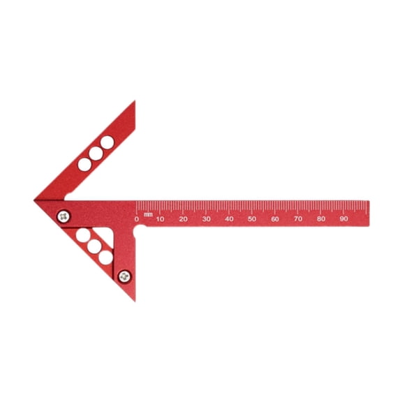 MAGIDEAL Center Measuring Tool Lightweight Center Gauge for Engineer Building Drawing Metric System Red