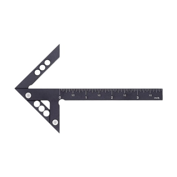MAGIDEAL Center Measuring Tool Lightweight Center Gauge for Engineer Building Drawing Units Black