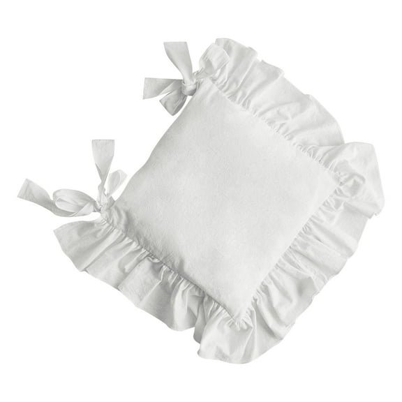 MAGIDEAL Chair Cushion Washable Non Slip 15.75x15.75 inch for Ceremony Kitchen Dining white