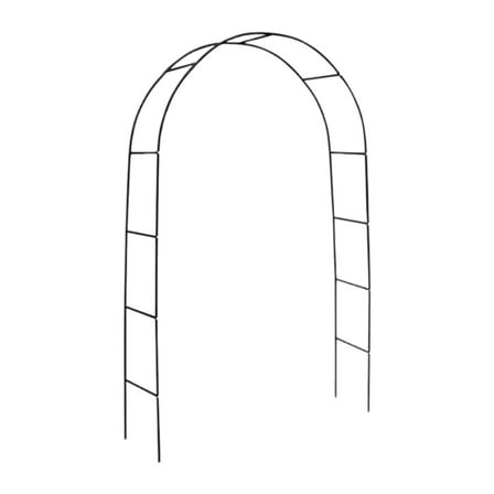 MAGIDEAL DIY Metal Garden Arch Trellis Flowns Flowers Support 94.4x55x15inch Multipurpose Black