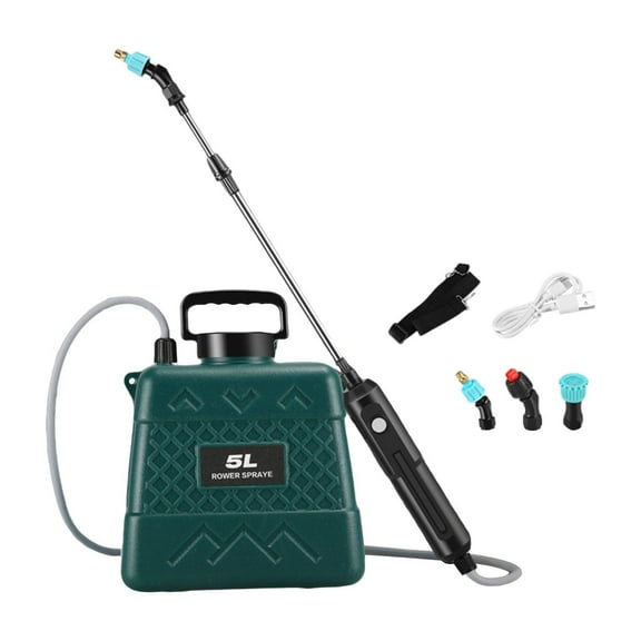 MAGIDEAL Electric Sprayer Cleaning Water Sprayer Bottle for Outdoor Household Orchard 5L Green