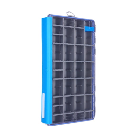 MAGIDEAL Fishing Tackle Box Large Capacity Portable Waterproof Practical Storage Case Blue