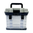 thumbnail image 1 of MAGIDEAL Fishing Tackle Box Portable 4 Layer Lure Box for Angler Enthusiast Fishermen Gray, 1 of 8