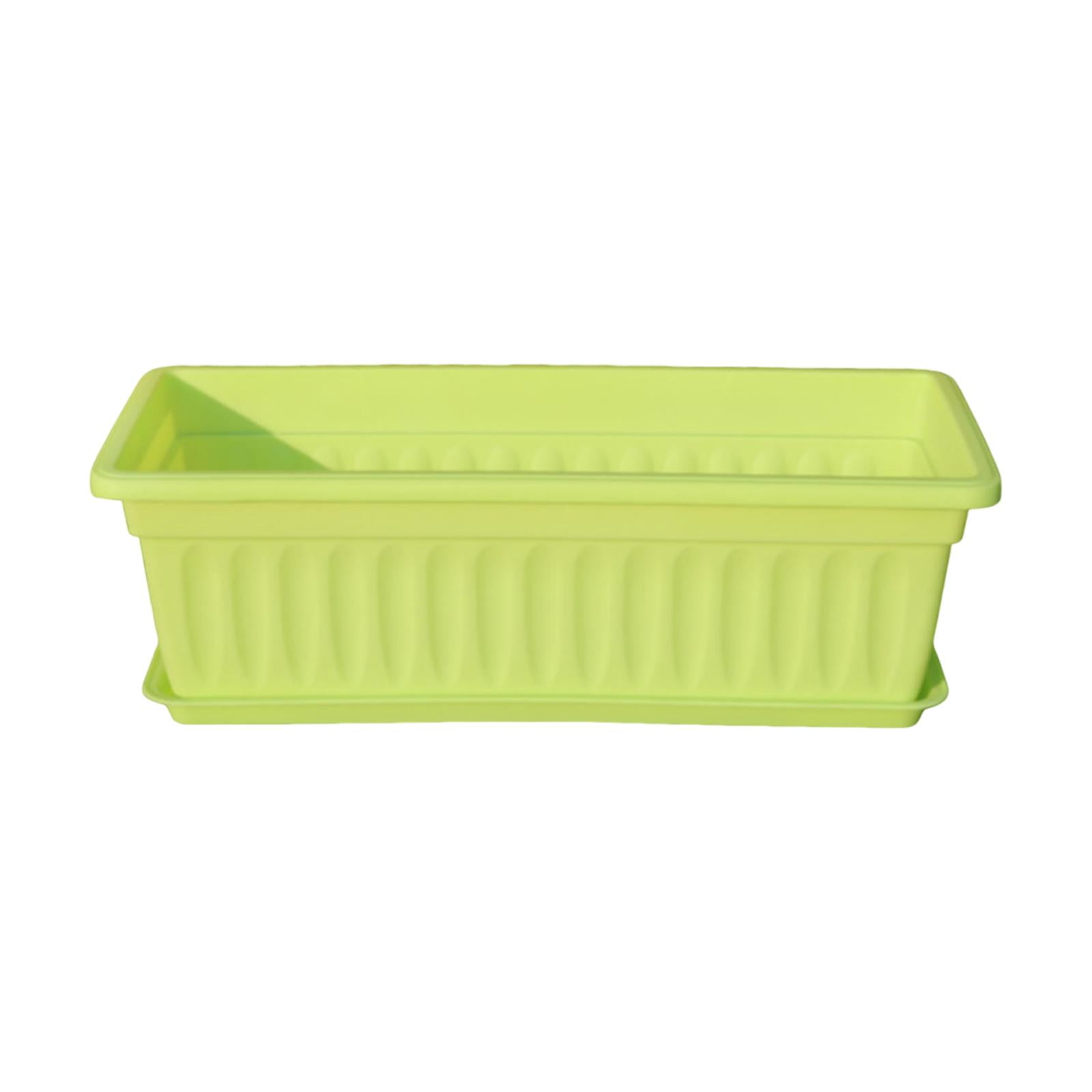 MAGIDEAL Flower Pot Window Box Planter Outdoor Indoor Plant Container Vegetable Gardening Green