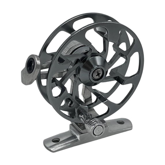 MAGIDEAL Fly Fishing Reel Portable Fishing Tool Fly Reel for Freshwater and Saltwater Gray