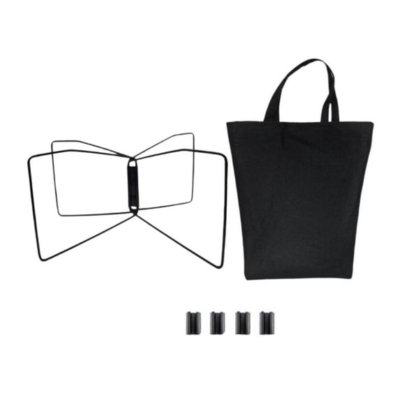 MAGIDEAL Foldable Stand Luggage Rack Folding Multifunctional Storage Bin Stand for Black