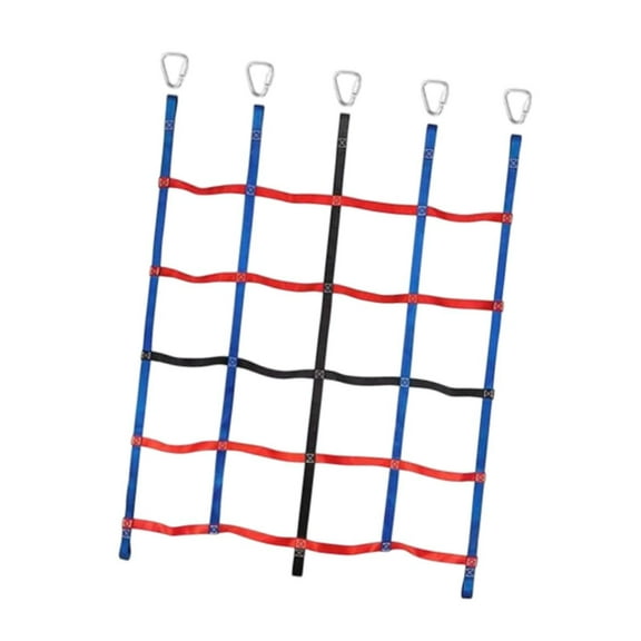 MAGIDEAL Kids Outdoor Rainbow Climbing Net Climbing Cargo Net Practical Indoor Playground