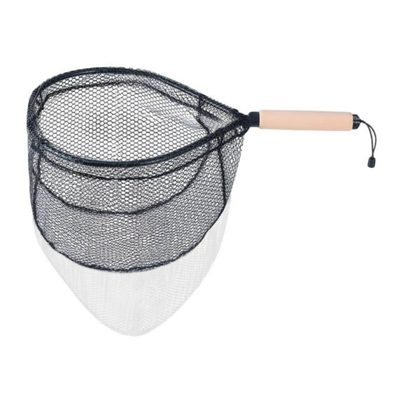 MAGIDEAL Landing Net Fishing Net Short Handle Portable Multifunction Compact Mesh Net for Large