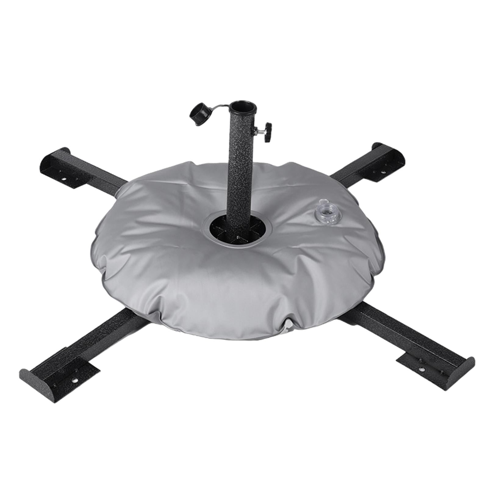 MAGIDEAL Parasol Stand Foldable Patio Umbrella Stand for Summer Beach Patio Courtyard Black With Water Bag