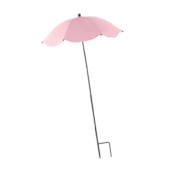 MAGIDEAL Plant Shade Umbrella Convenient Protection Sunshade Cloth for Outdoor Plants Pink