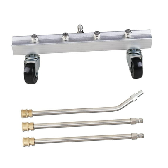 MAGIDEAL Pressure Washer Undercarriage Cleaner with Extension Wands,Undercarriage Sprayer 2 Straight 1 Curved