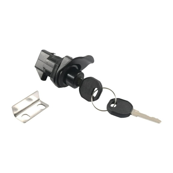 MAGIDEAL Push Button Latch Lock Latch Sturdy with Keys Wear Resistant Push to Close Lock for Construction Tool Box Boat