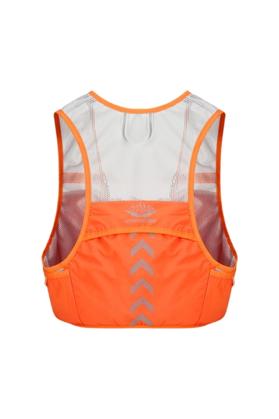 Running Vest Breathable Adjustable Vest for Running Outdoor Sports Orange
