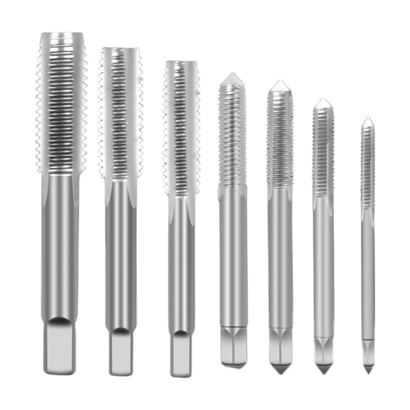 MAGIDEAL Screw Thread Taps Accessory Easy to Use Waterproof Professional Plug Tap Set 7 Pieces