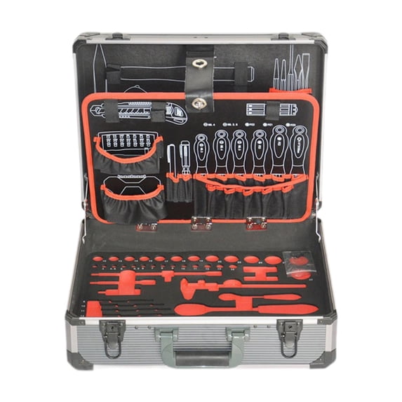 MAGIDEAL Tool Storage Box Multi Layer Organizer Instrument Container Large Capacity Suitcase Easy to Carry Dustproof Hardware Tool Box