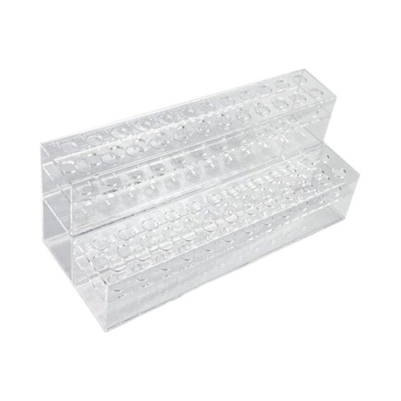 MAGIDEAL Traditional Chinese Hairpins Holder 2 Layered 48 Holes Acrylic for Dorm Home